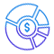 neon circular money icon